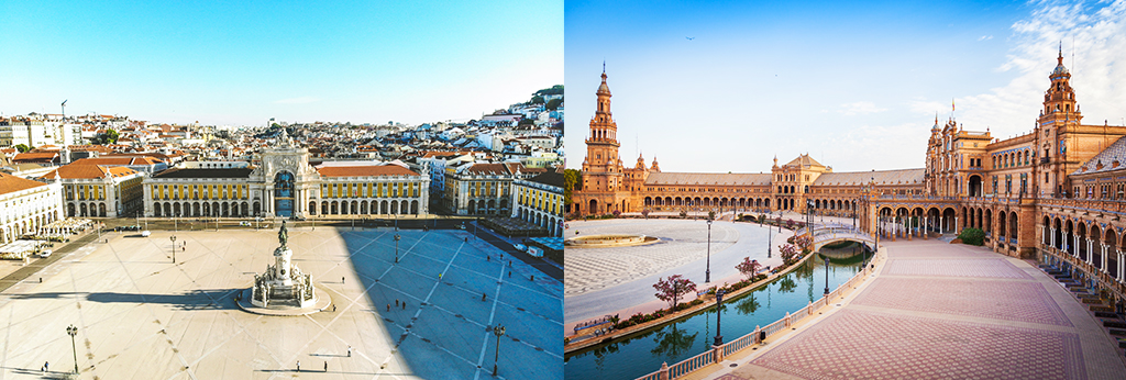 Spain Portugal Banner